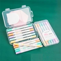 6 komada highlightera pastelnih boja s dva vrha