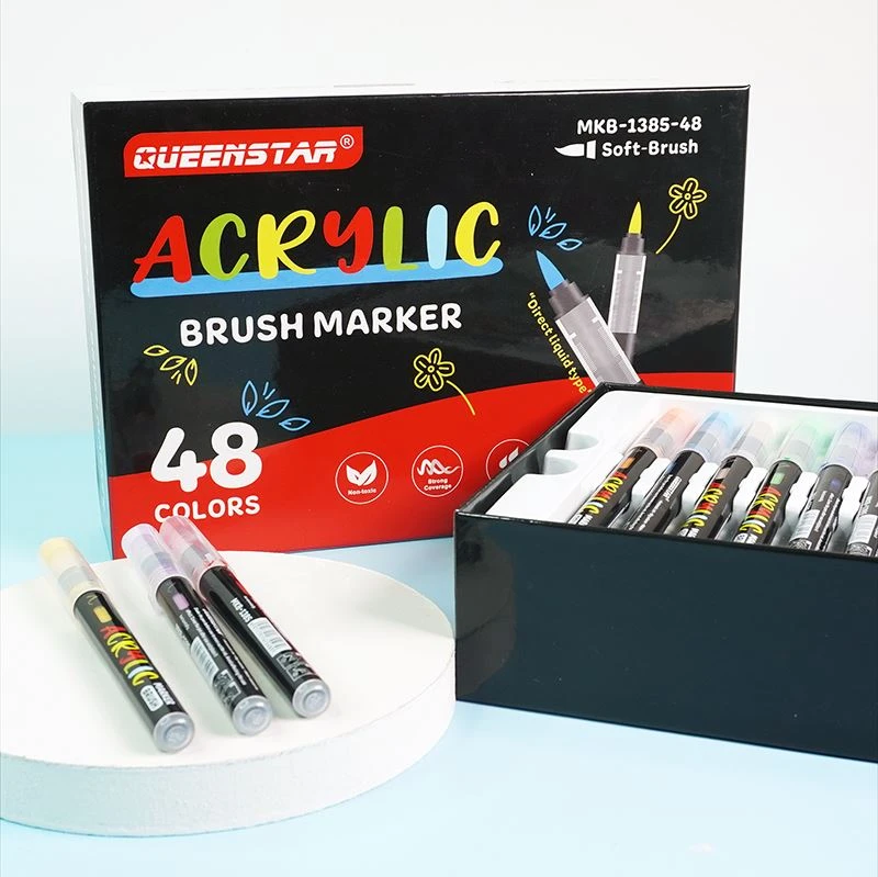 Novi izravni tekući akrilni marker s vrhom četke